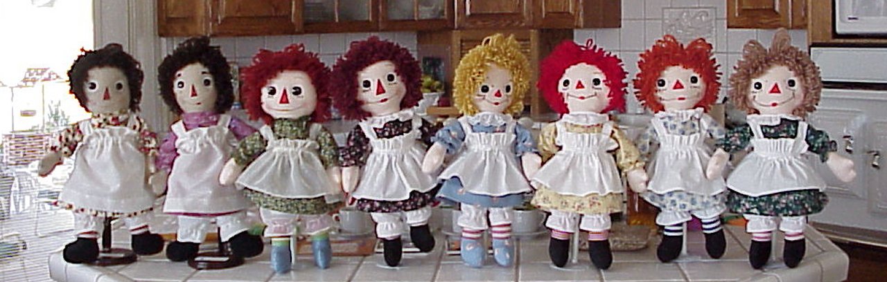 Raggedy Hair Colors